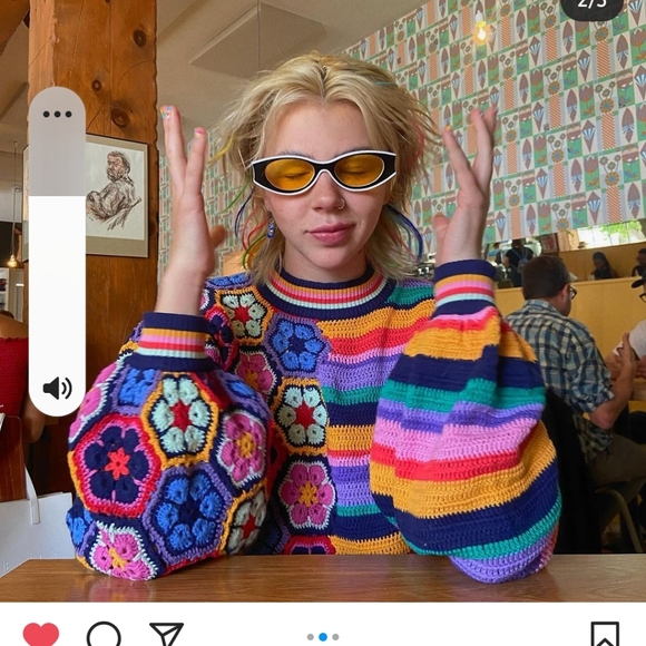 Farm Rio Crochet Sweater - Picture 6 of 9